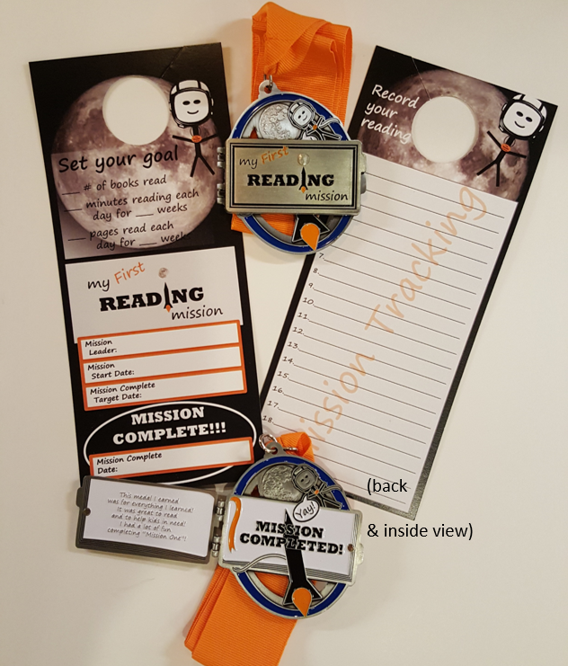 Earn my first reading mission medal when you complete your reading challenge
